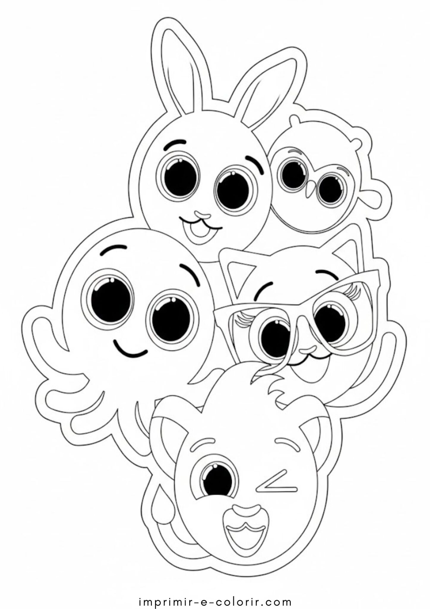 Desenho de Bolofofos para colorir e imprimir