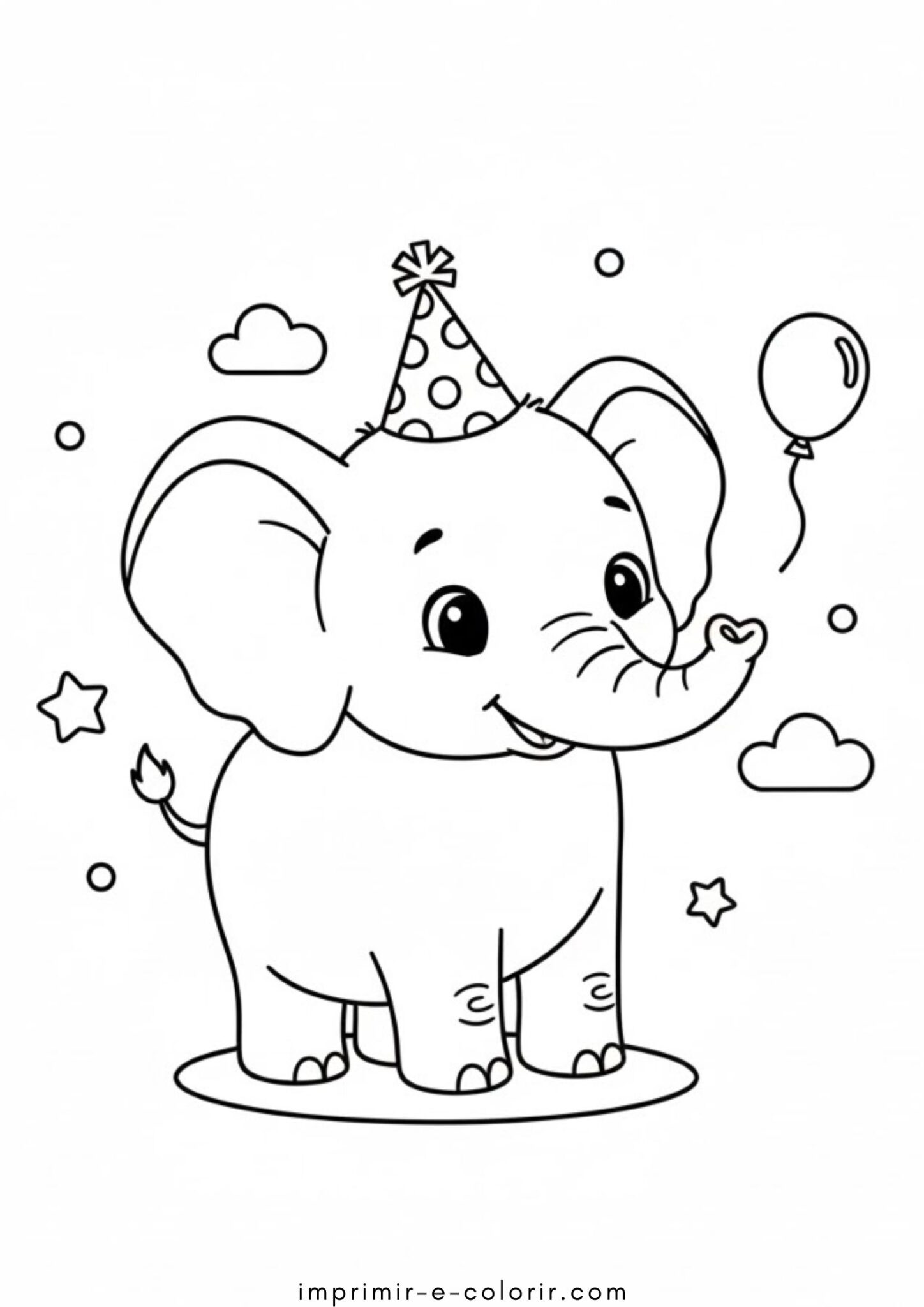 Desenhos de Elefante para crianças para Colorir Desenhos de Elefante para crianças para Colorir