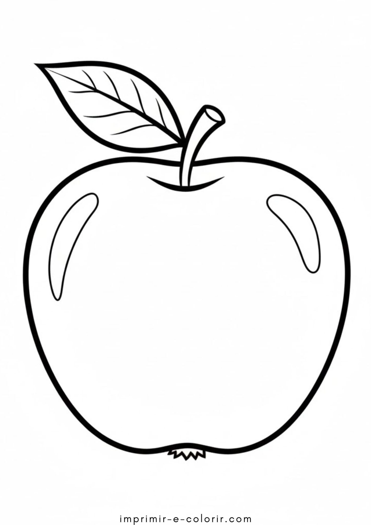 Desenhos de Fruta – Maçã 🍏 para Colorir Desenhos de Fruta – Maçã 🍏 para Colorir