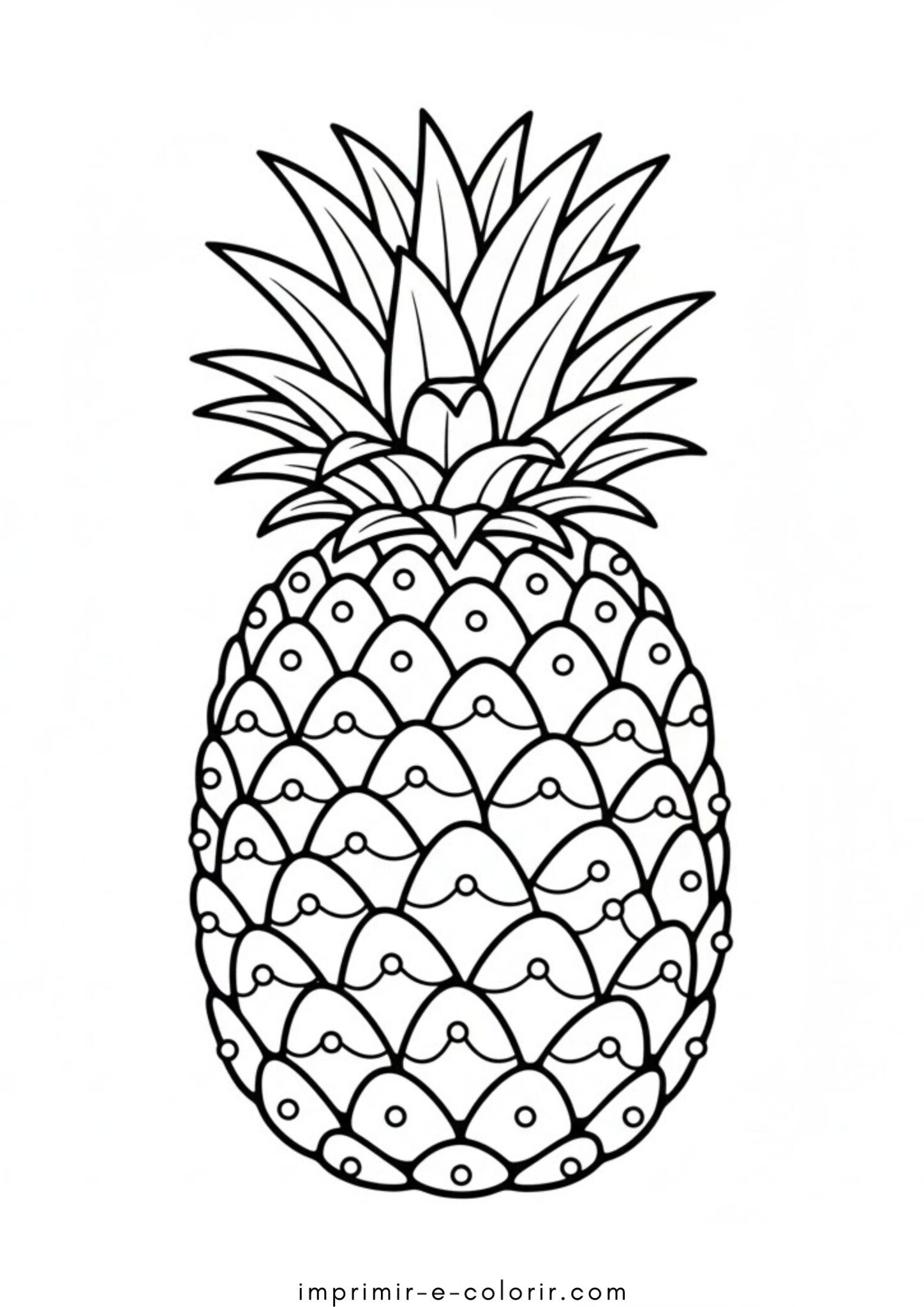 Desenhos de Fruta – abacaxi 🍍 para Colorir Desenhos de Fruta – abacaxi 🍍 para Colorir