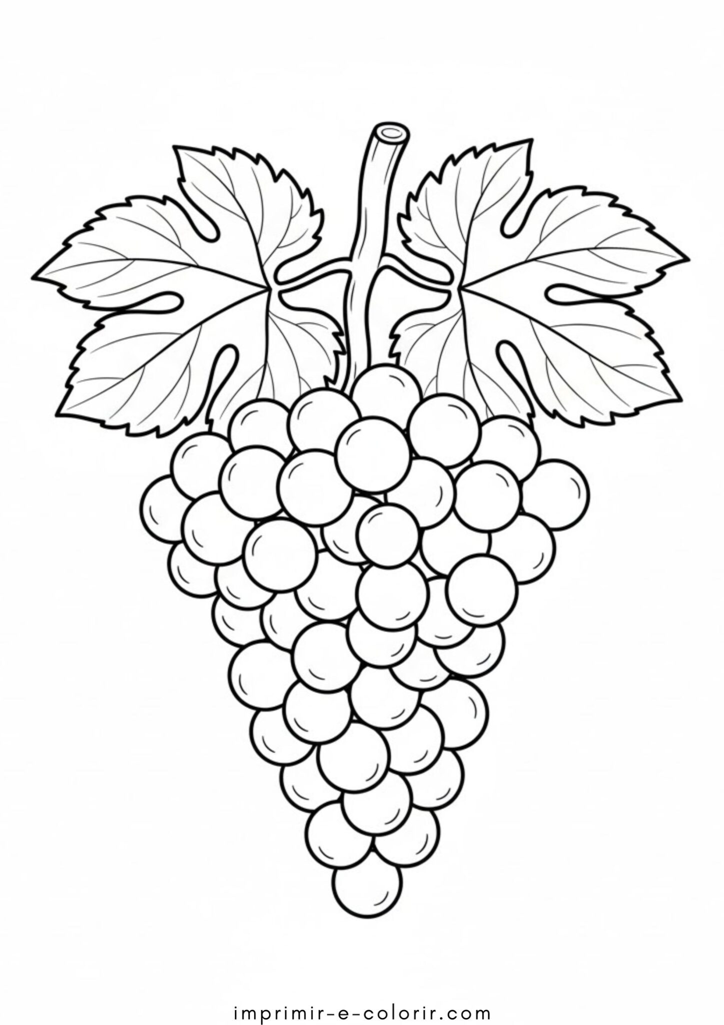 Desenhos de Frutas vermelhas – Uvas 🍇 para Colorir Desenhos de Frutas vermelhas – Uvas 🍇 para Colorir