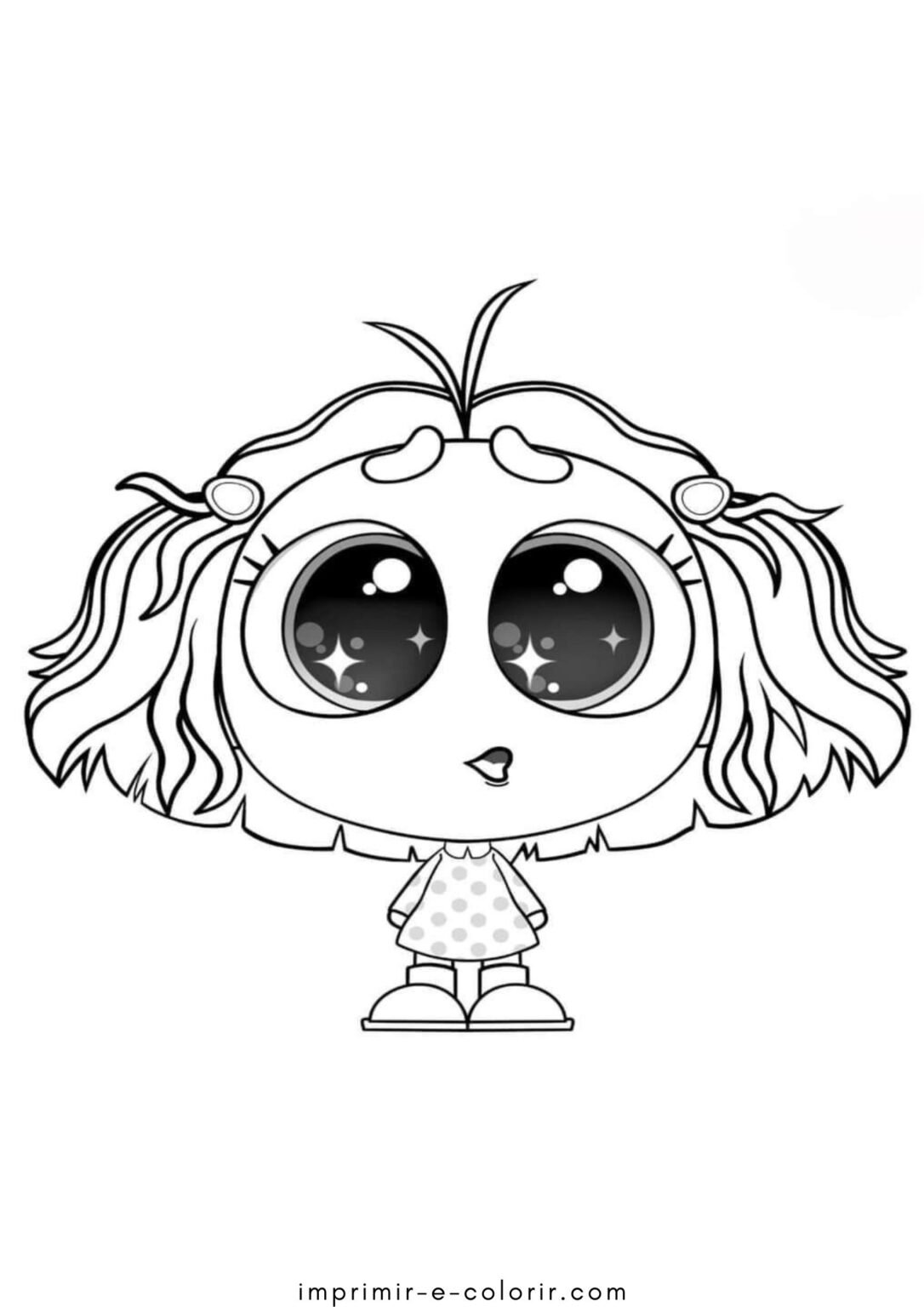 Desenho de Inveja (Divertida Mente 2) para Colorir e Imprimir Grátis ...