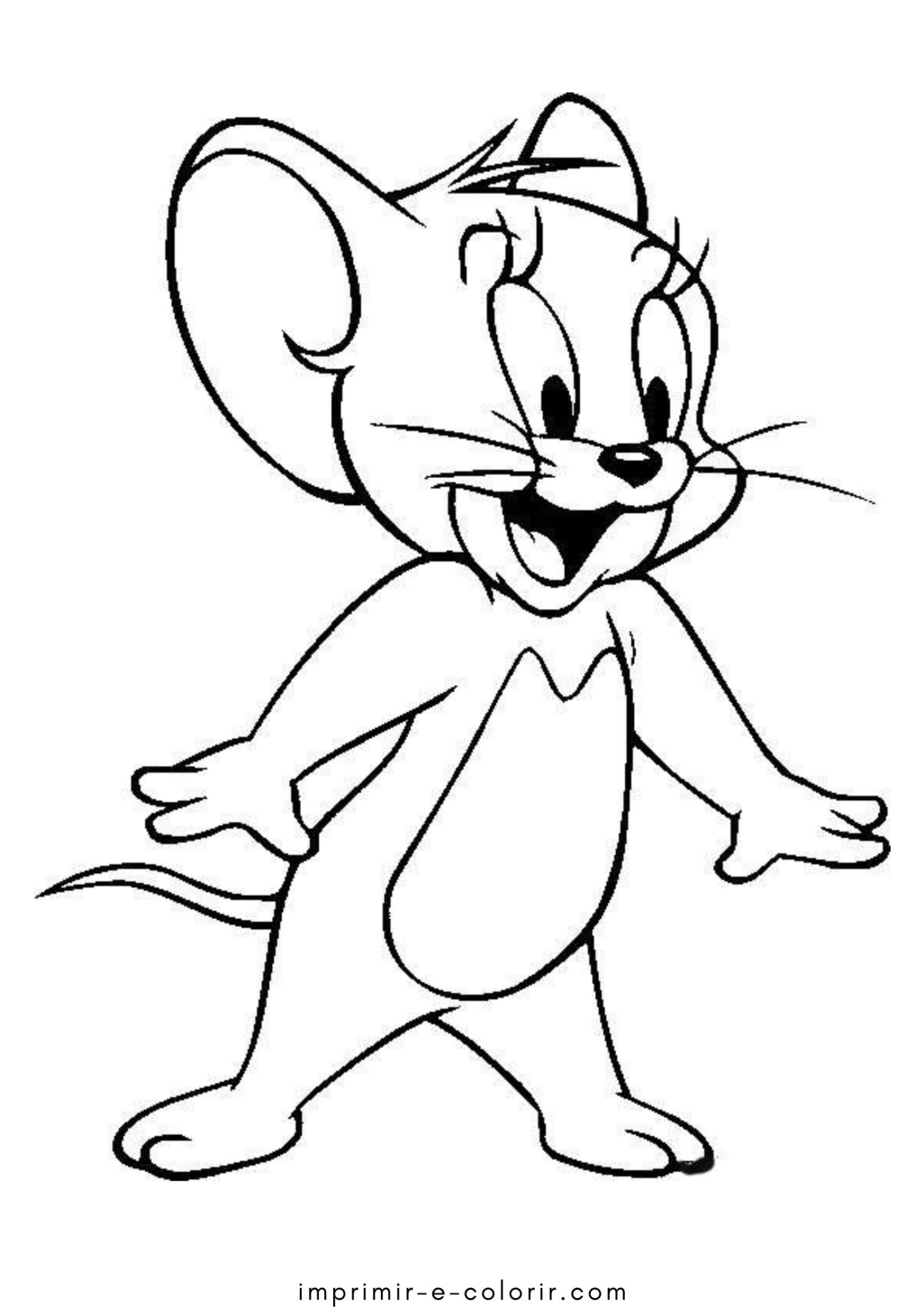 Desenho de Jerry, de Tom e Jerry para colorir e imprimir
