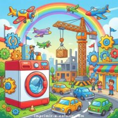 Desenhos de Tecnologia para Colorir: Imprima Grátis em Formato A4