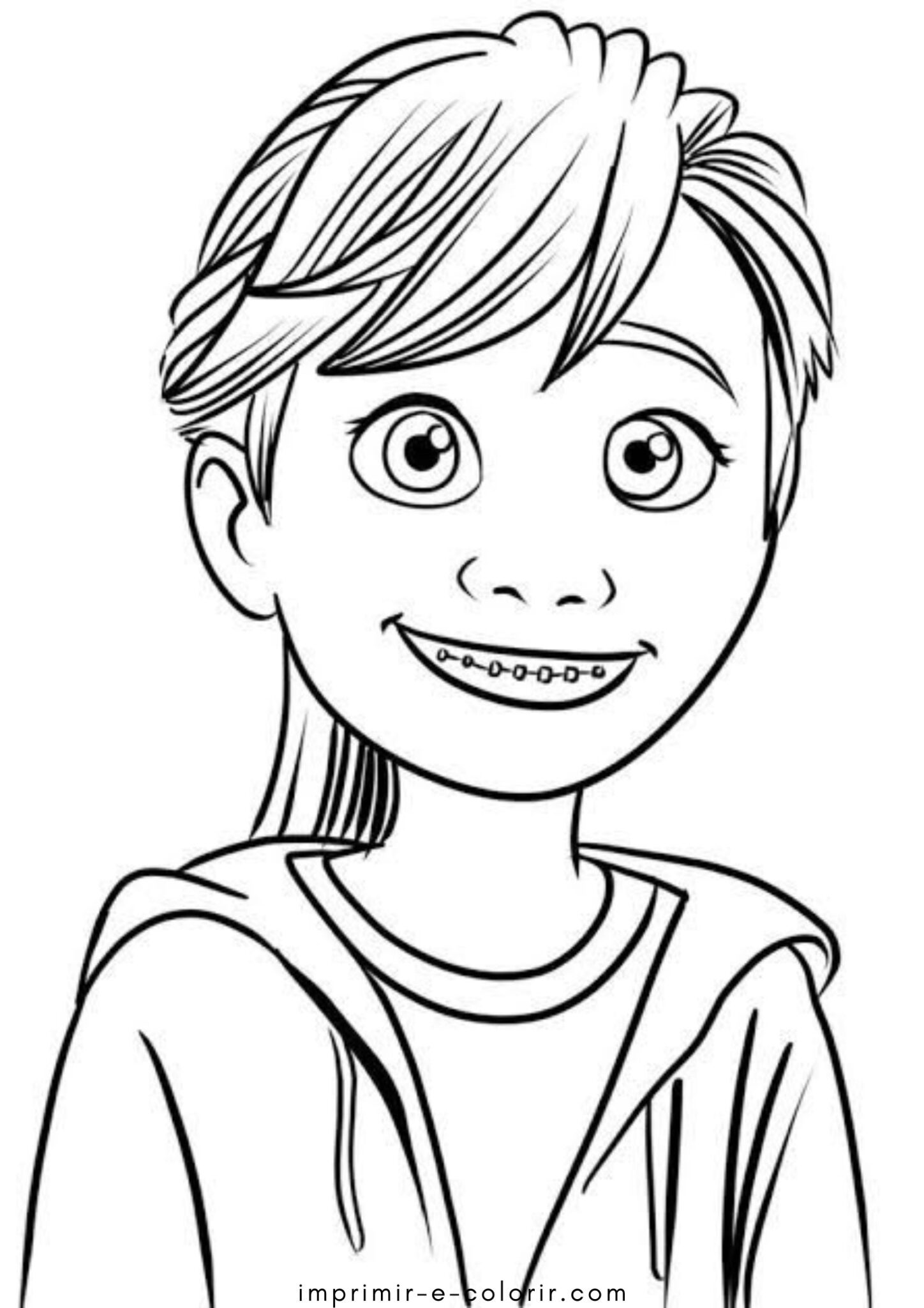 Desenhos de Riley (Divertida Mente 2) para Colorir Desenhos de Riley (Divertida Mente 2) para Colorir