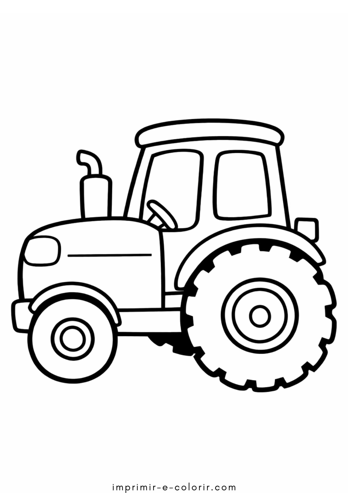 Desenho de Trator para crianças