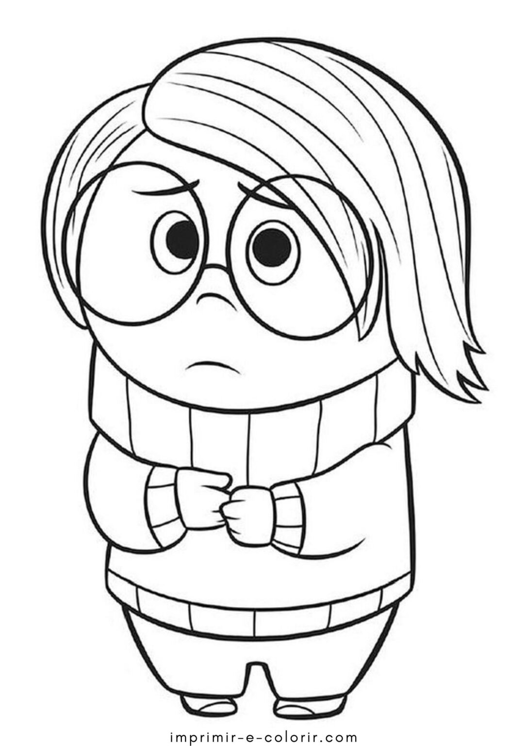 Desenho de Tristeza (Divertida Mente) para Colorir e Imprimir Grátis ...