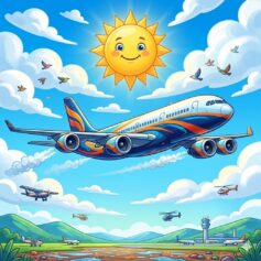 Desenhos de Avião para Colorir e Imprimir