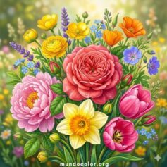 Desenhos de Flores para Colorir e Imprimir