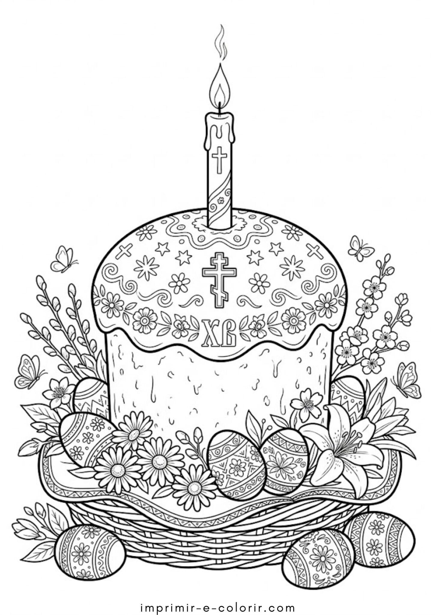 Desenho de Imagem de Páscoa