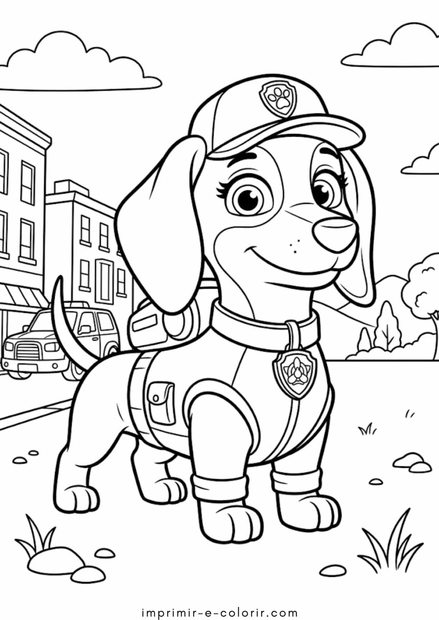 Desenhos de Liberty – Patrulha Canina para Colorir