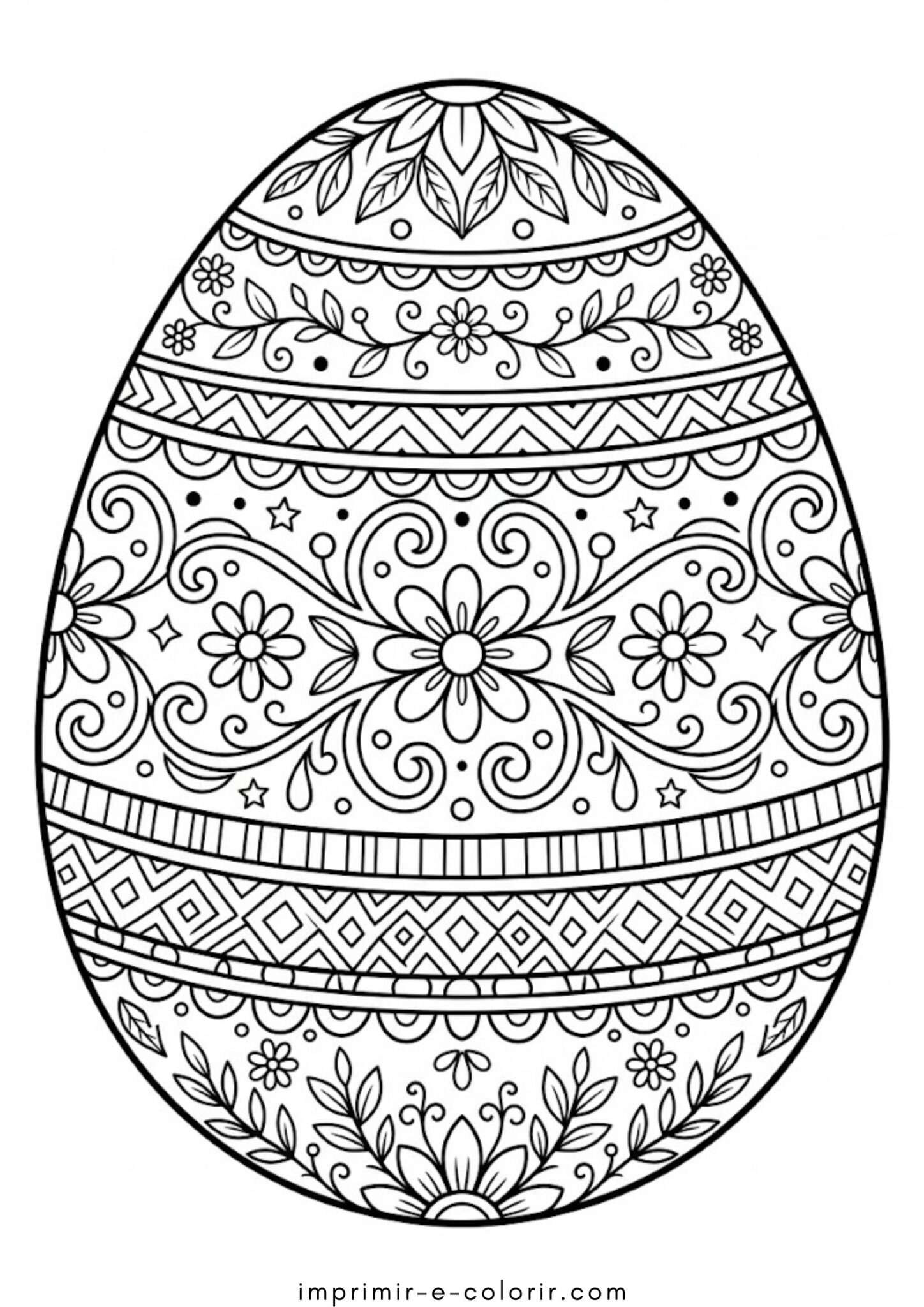 Desenho de Molde de ovo de Páscoa Desenho de Molde de ovo de Páscoa