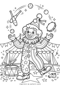 Palhaço malabarista