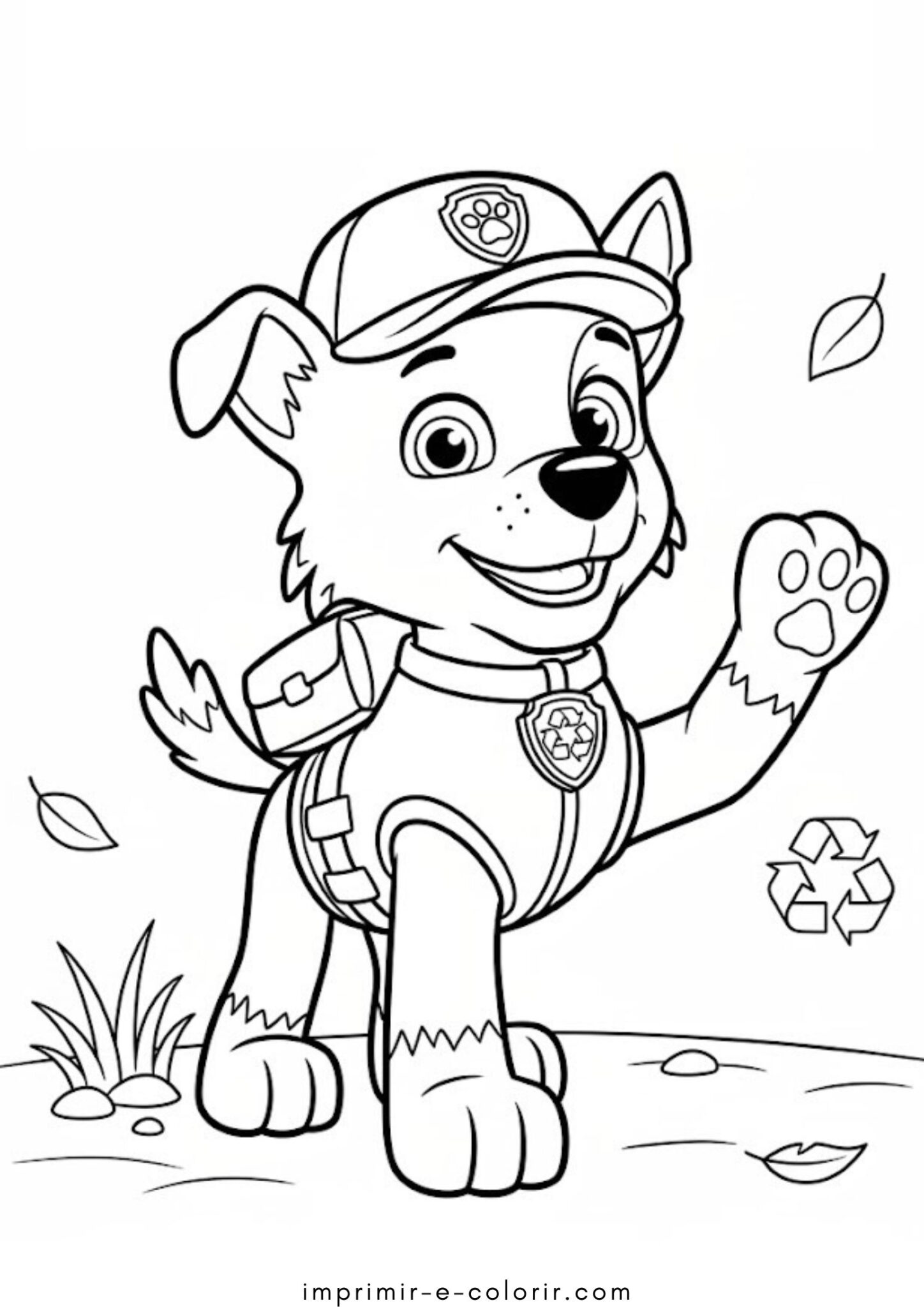 Desenho de Rocky – Patrulha Canina