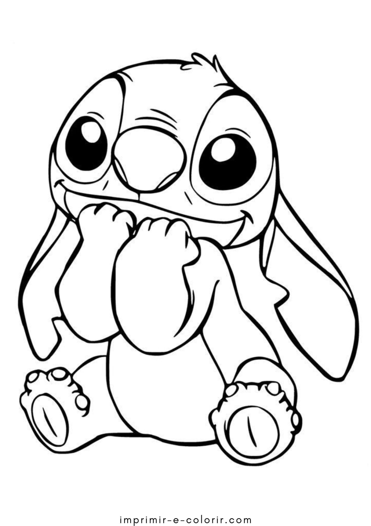 Desenho de Stitch fofo