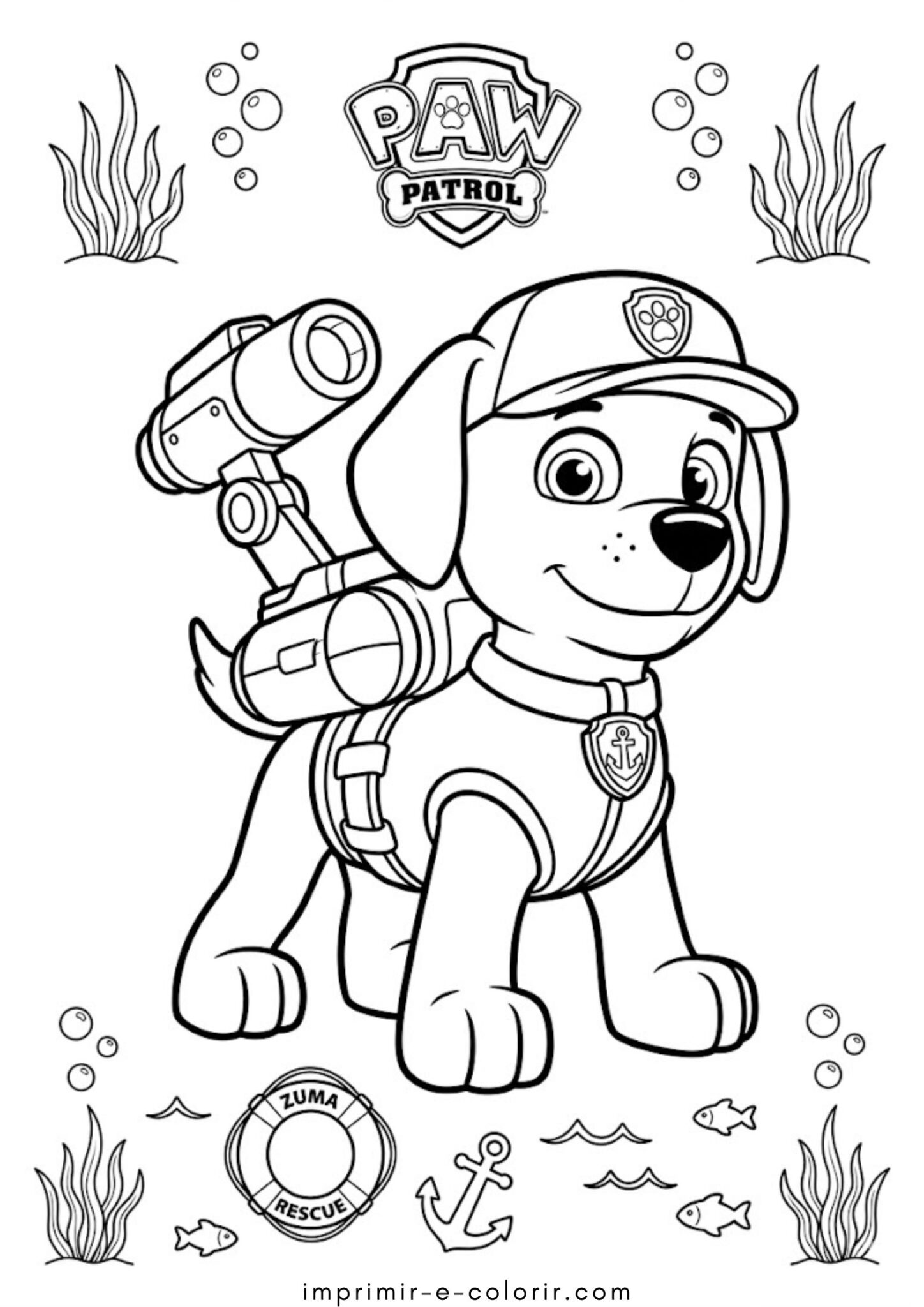 Desenho de Zuma – Patrulha Canina