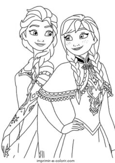 Anna e Elsa juntas (Frozen)