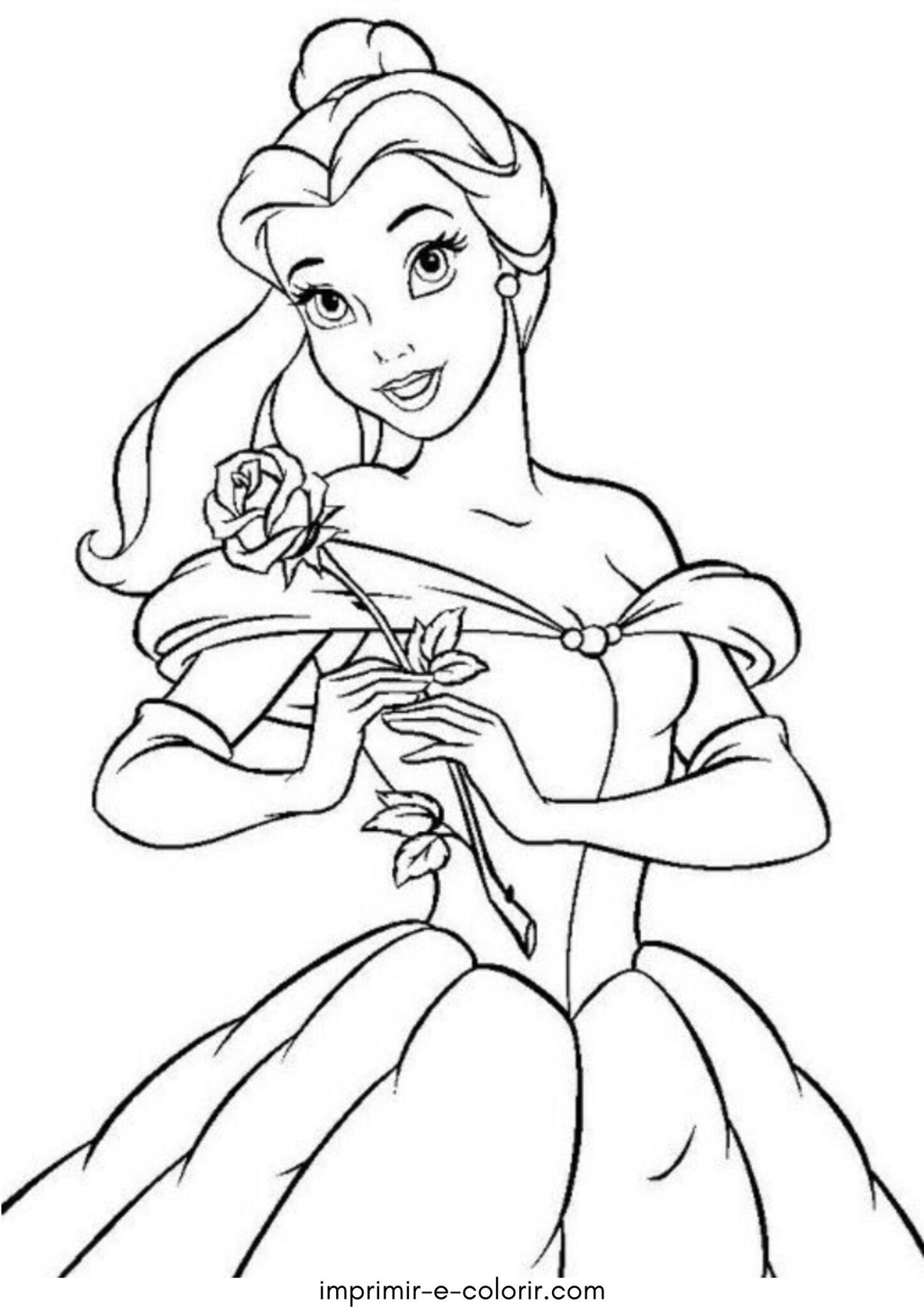 Desenho de Bela (A Bela e a Fera)