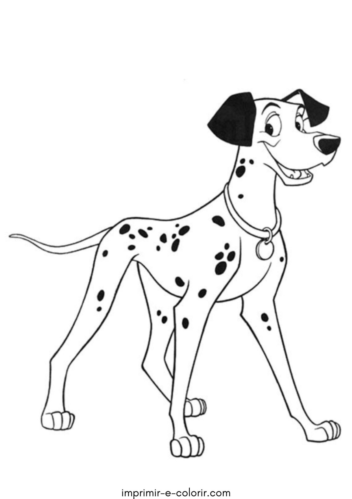 Desenho de Cão Pongo para colorir e imprimir