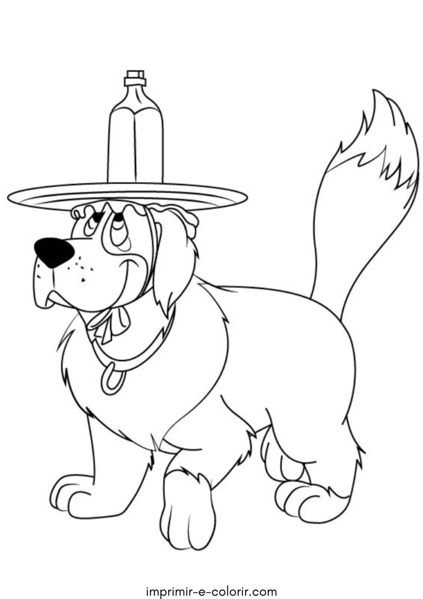 Desenho de Cadela Nana para colorir e imprimir