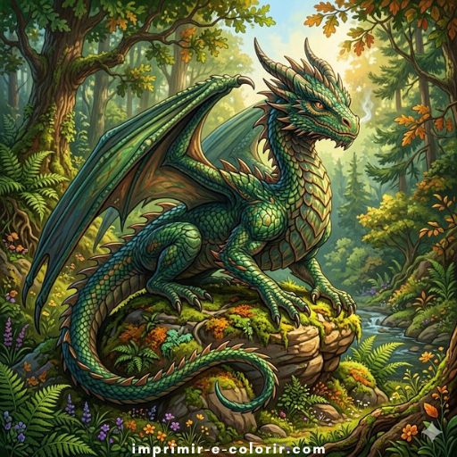 Desenhos de Dragões 🐉 para colorir e imprimir grátis