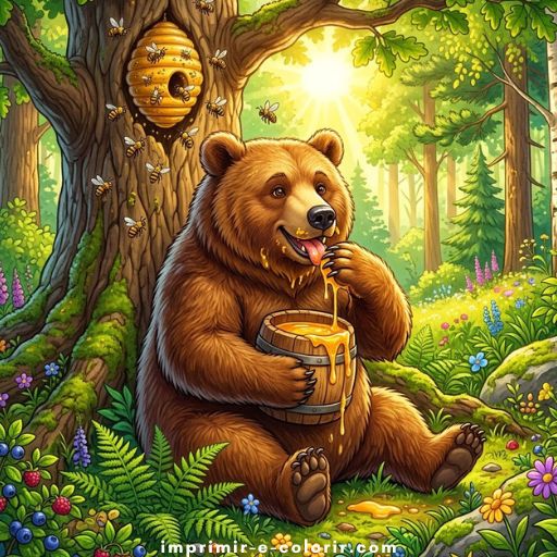 Desenhos de Ursos 🐻 para colorir e imprimir grátis