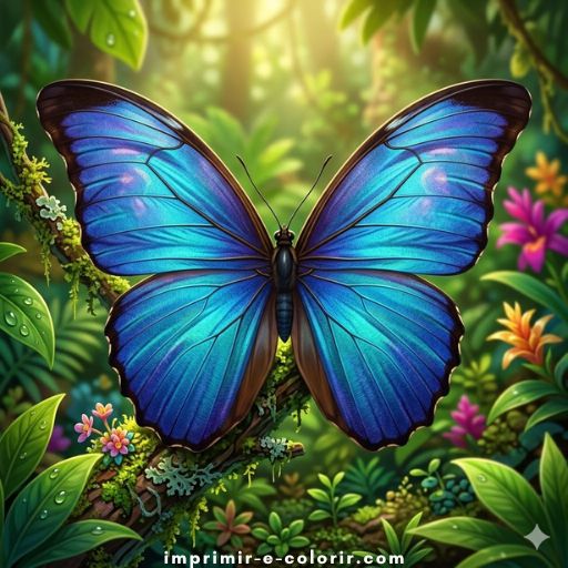 Desenhos de Borboletas 🦋 para colorir e imprimir grátis
