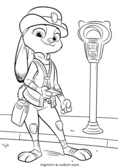 Judy Hopps aplicando uma multa (Zootopia)