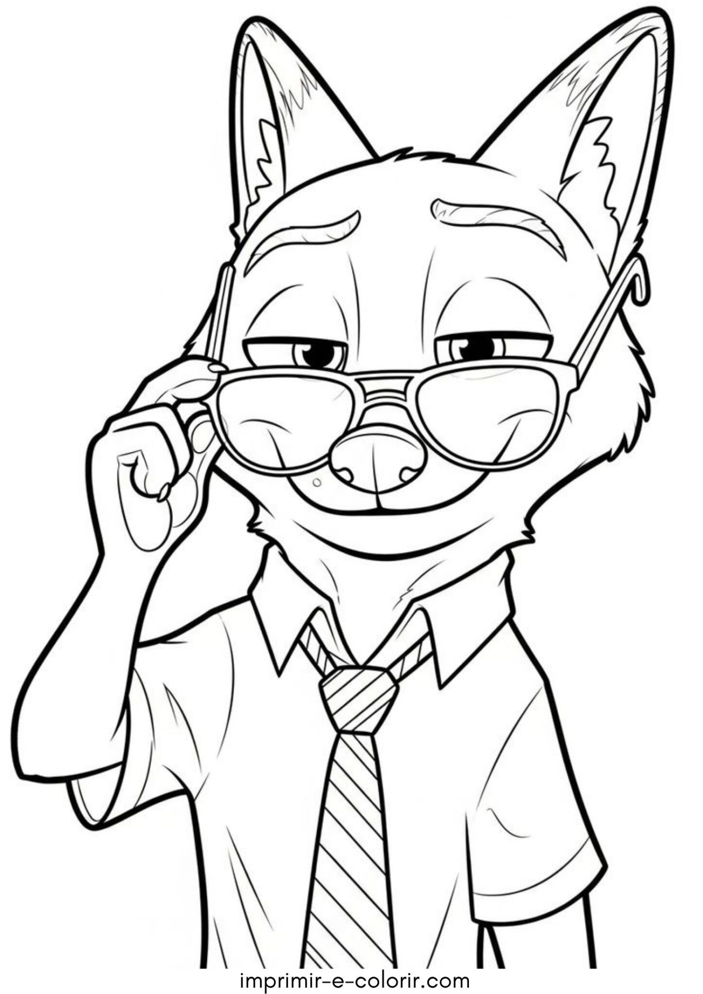 Desenho de Nick Wilde (Zootopia)