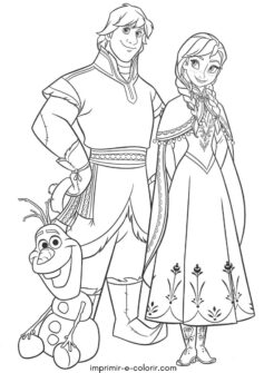 Olaf, Anna e Kristoff (Frozen)