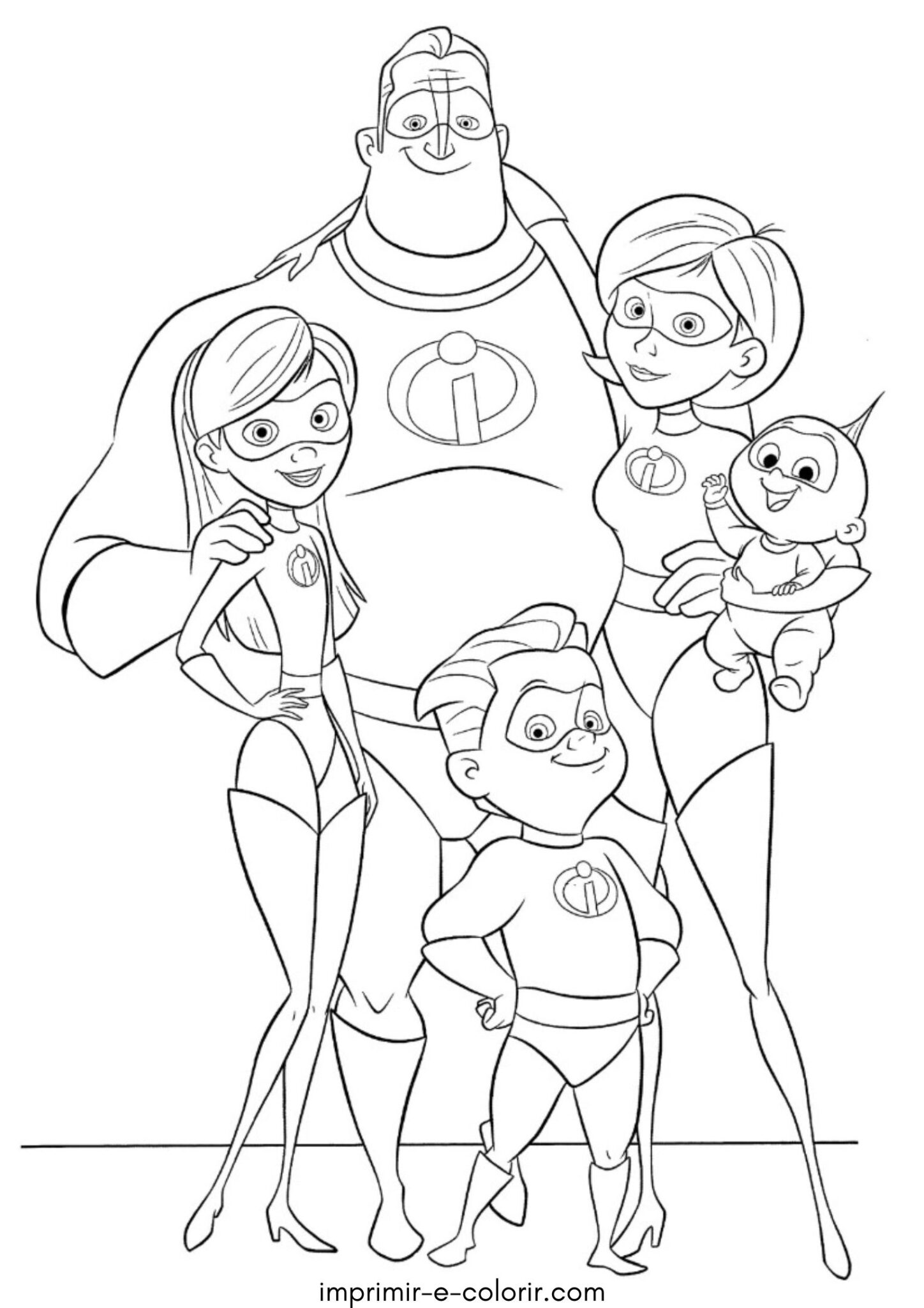 Desenho de Os Incríveis