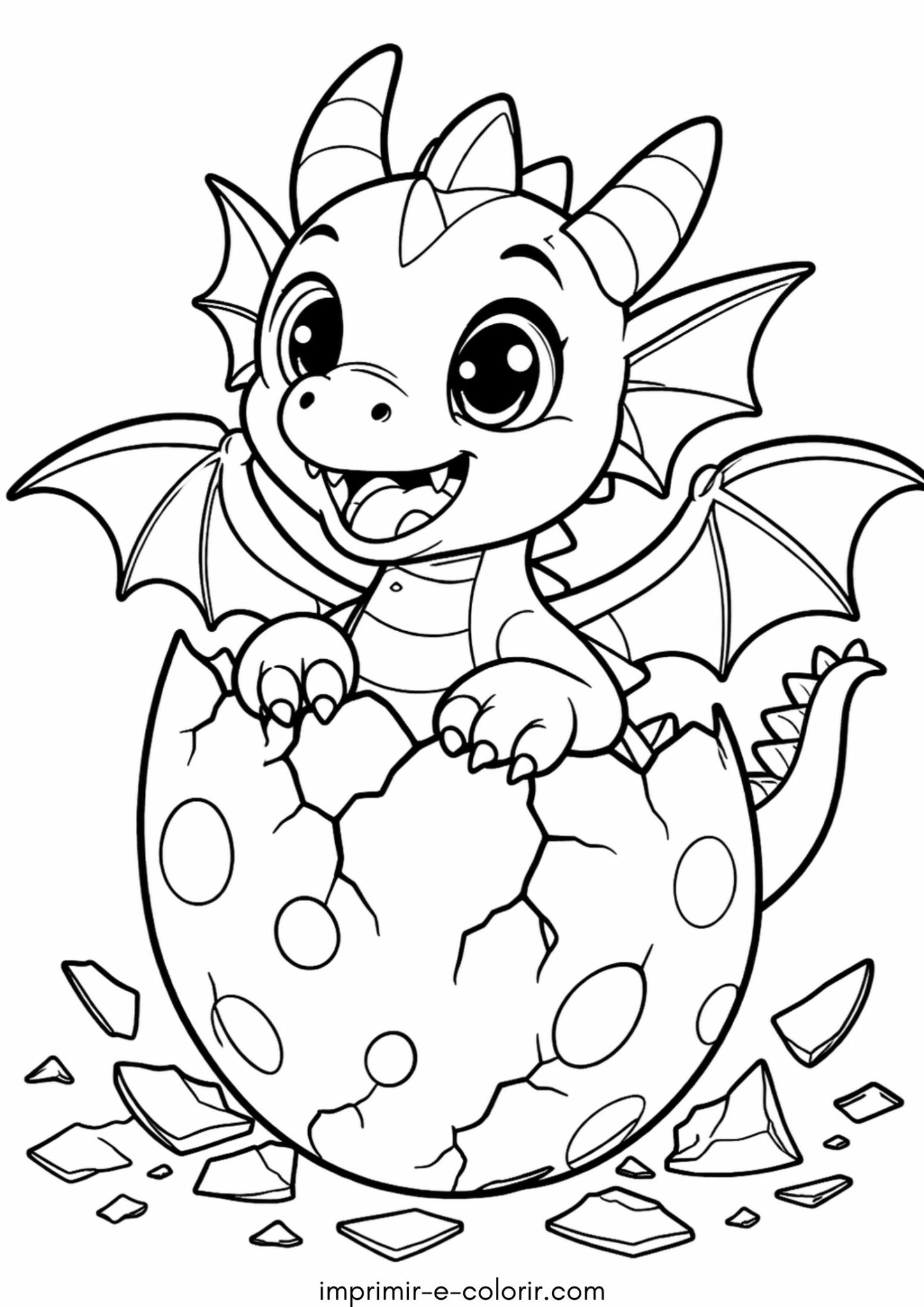 Desenho de Ovo de dragão