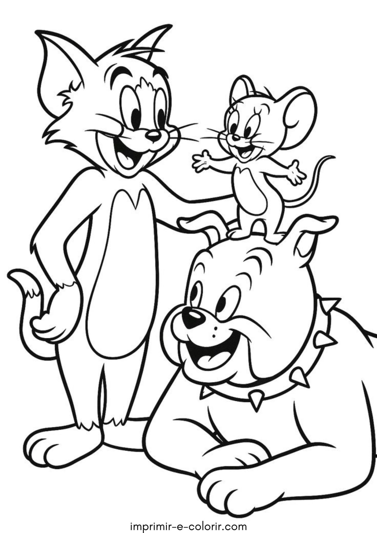 Desenho de Tom, Jerry e Spike
