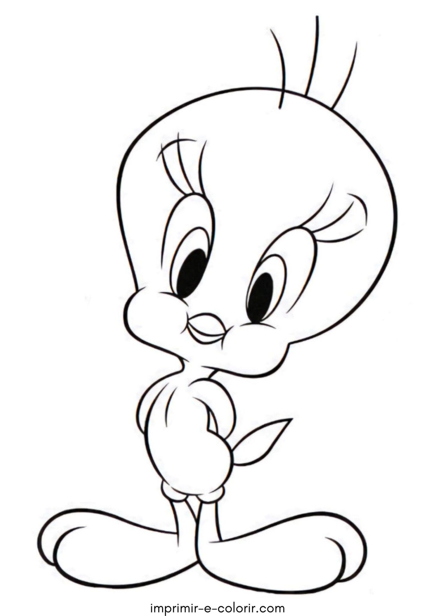 Desenho de Tweety (Piu-Piu) para colorir e imprimir
