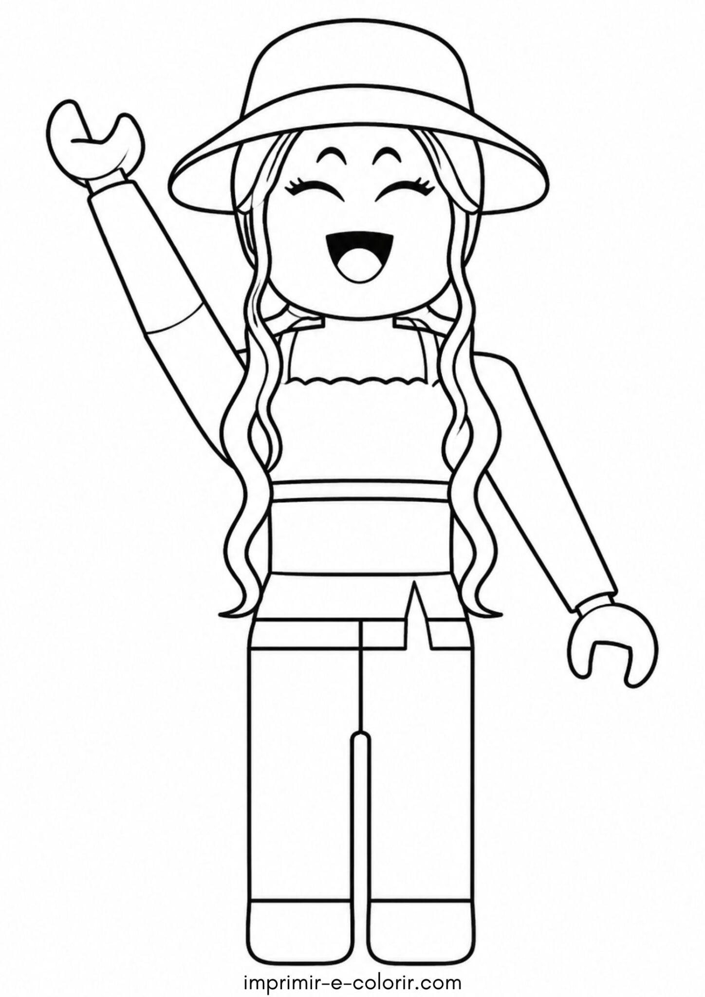 Desenho de Avatar do Roblox de menina estilosa