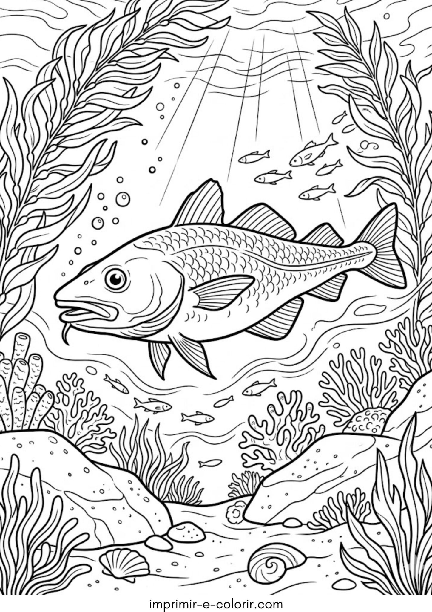Desenho de Bacalhau