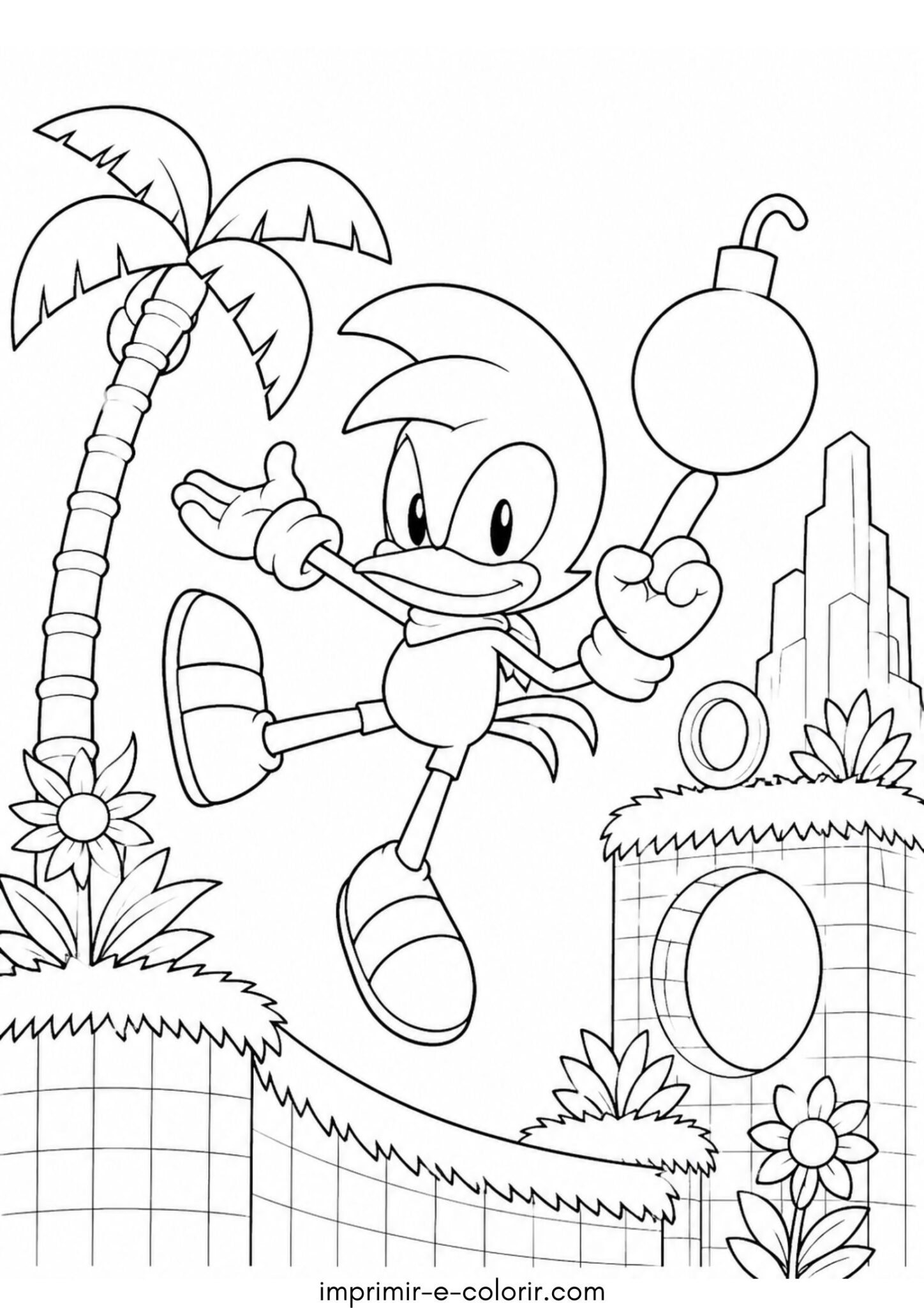 Desenho de Bean o Dinamite (Sonic)
