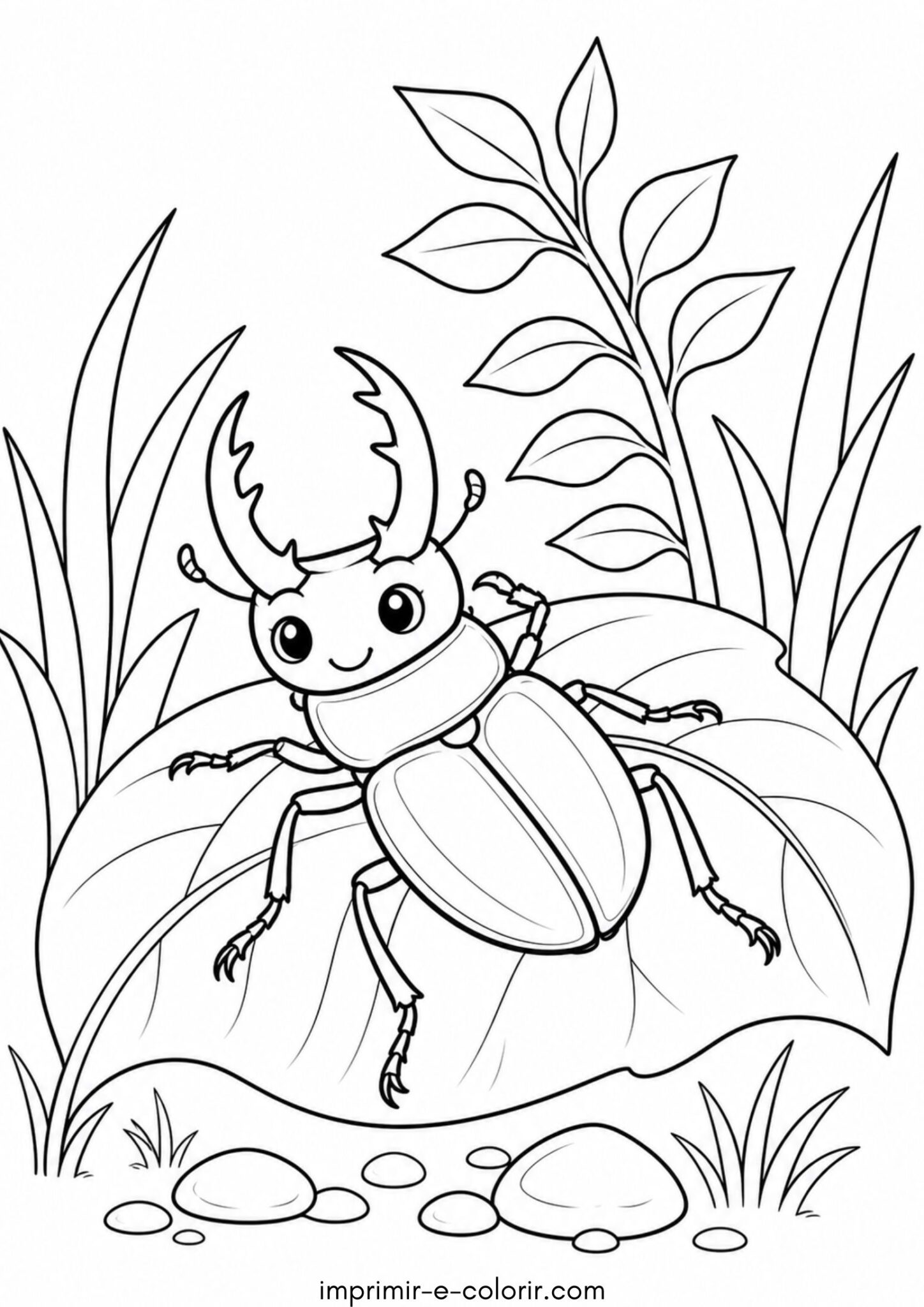 Desenho de Besouro fofo