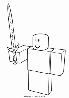 Blox Fruits – Personagem com espada amaldiçoada