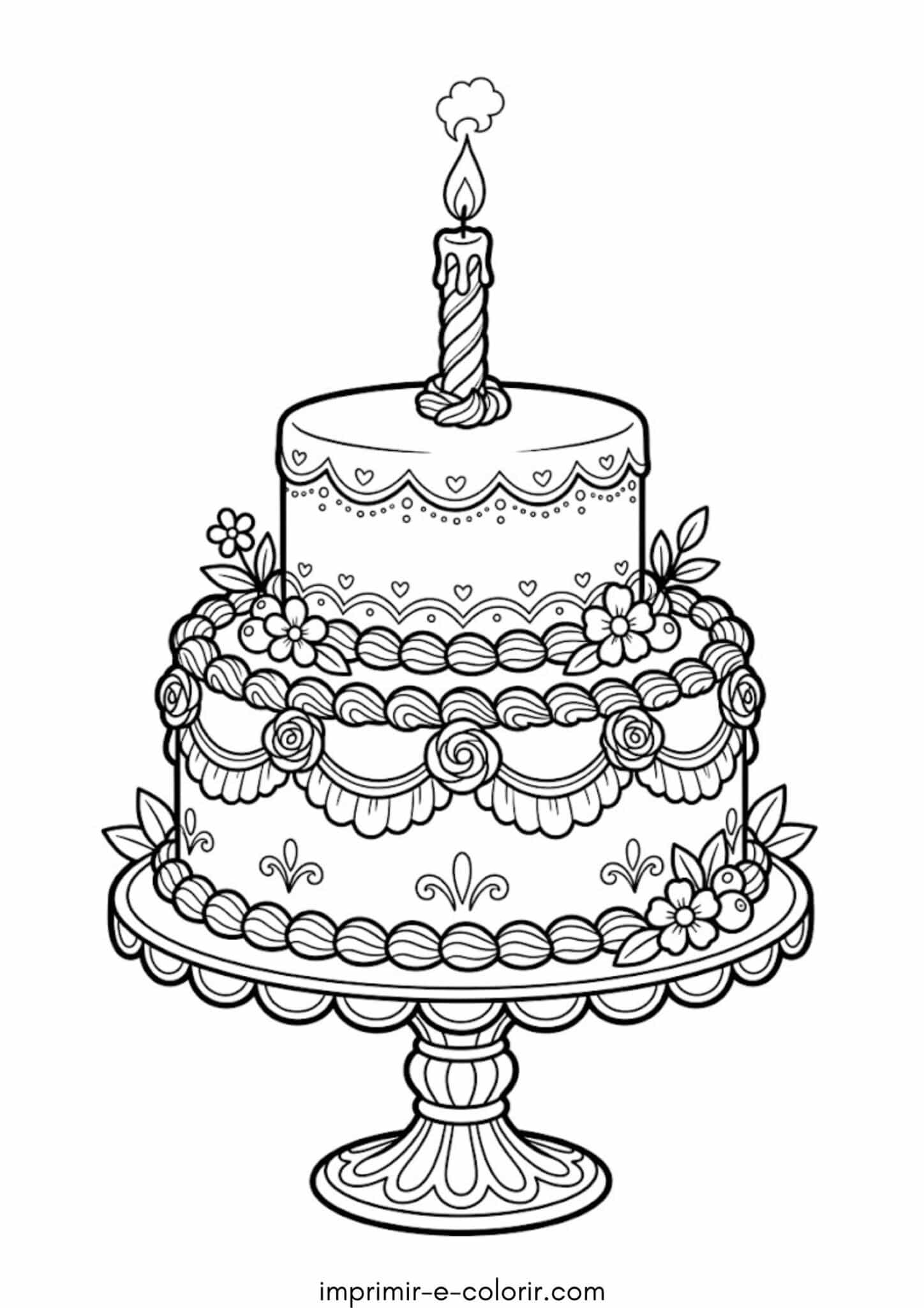 Desenho de Bolo