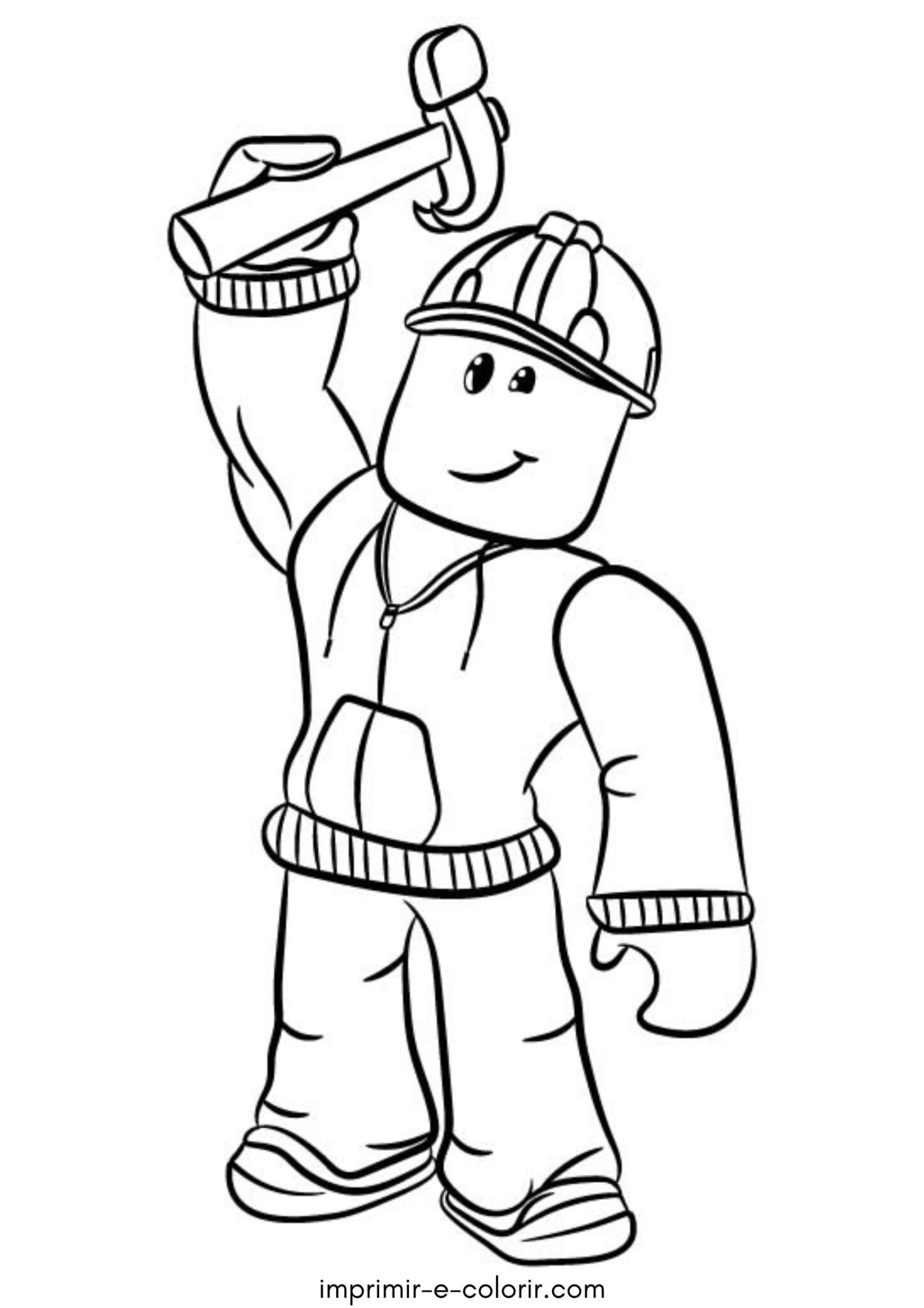 Desenho de Builderman do Roblox Desenho de Builderman do Roblox