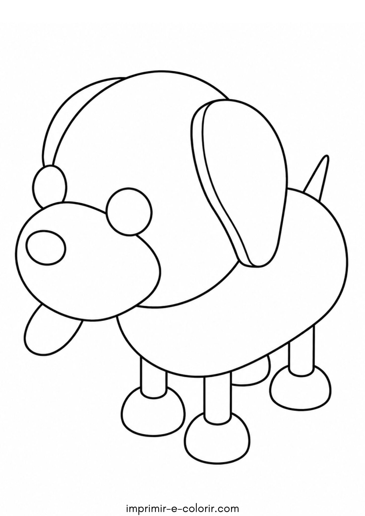 Desenho de Cachorro do Roblox