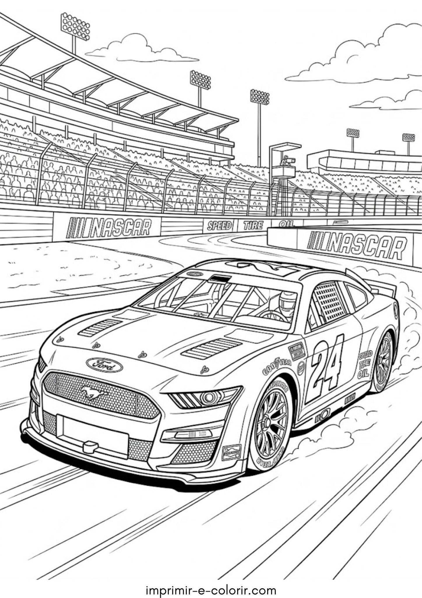 Desenho de Carro da NASCAR