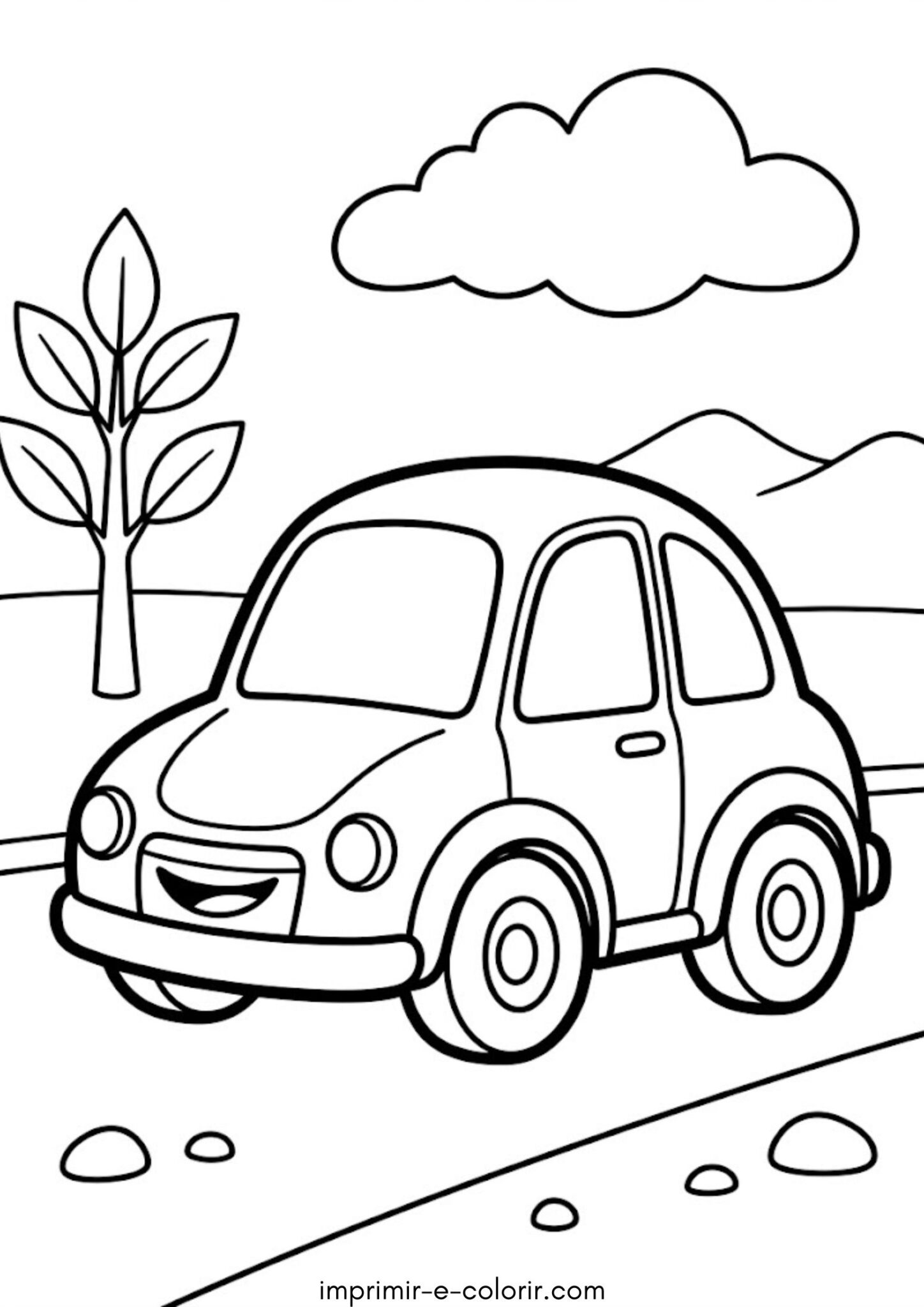 Desenho de Carro simples para bebês