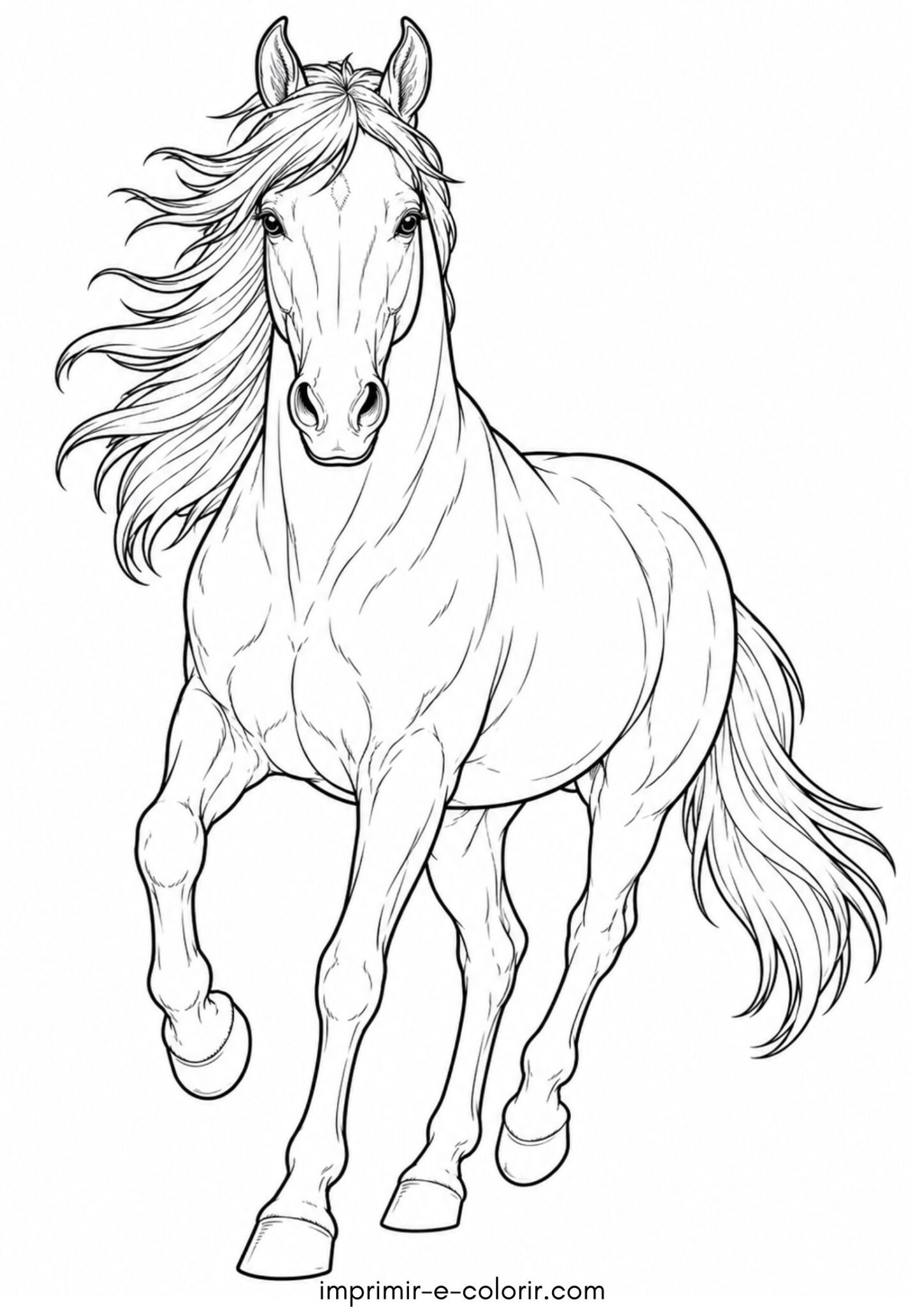Desenho de Cavalo realista