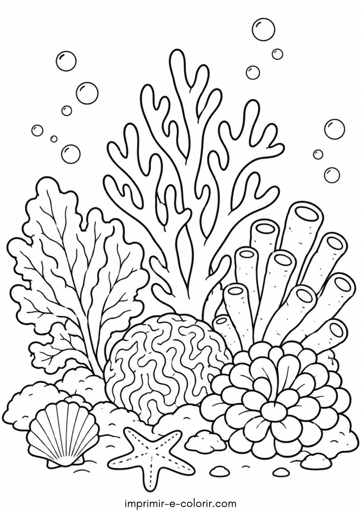 Desenho de Corais Desenho de Corais