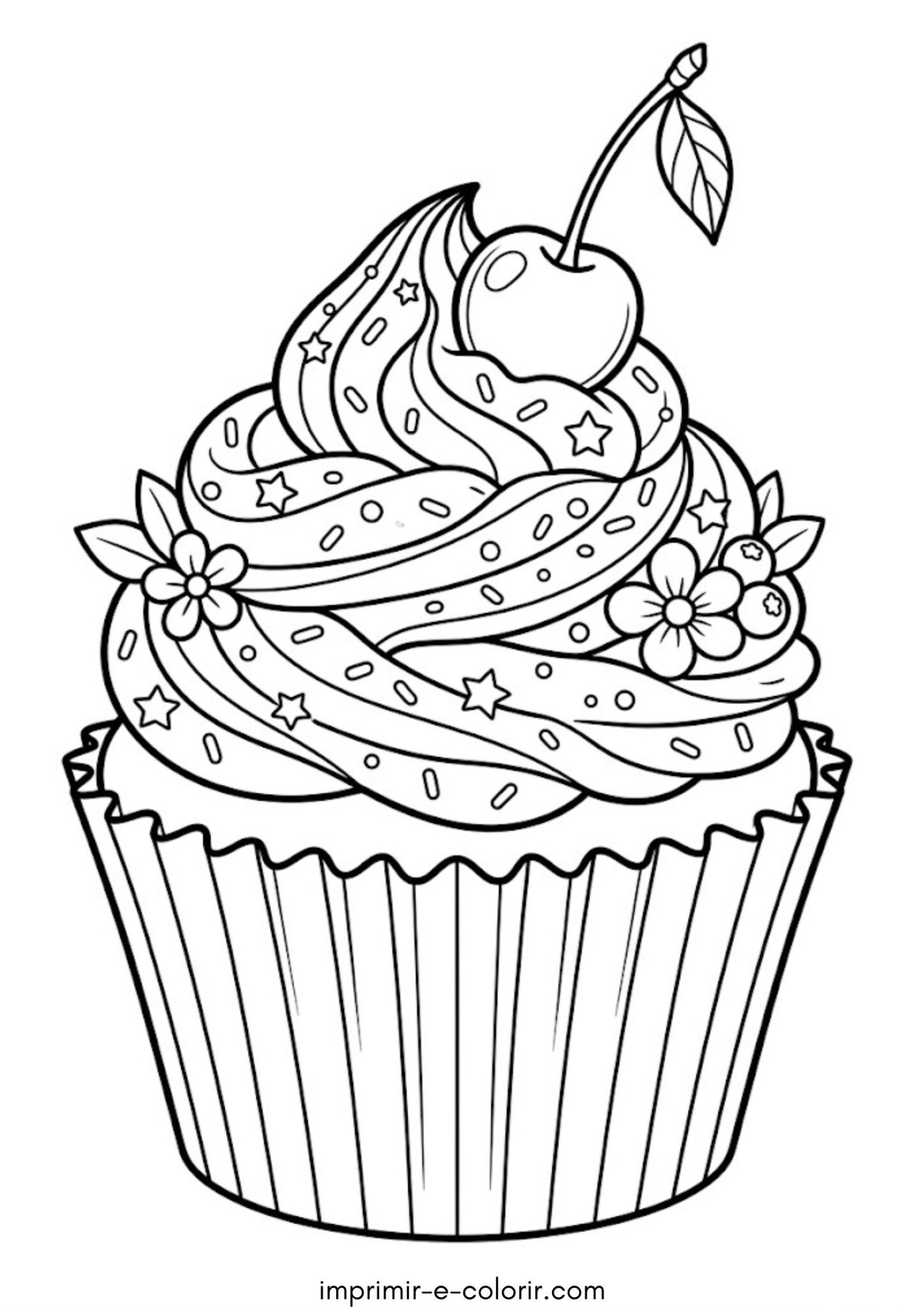 Desenho de Cupcake