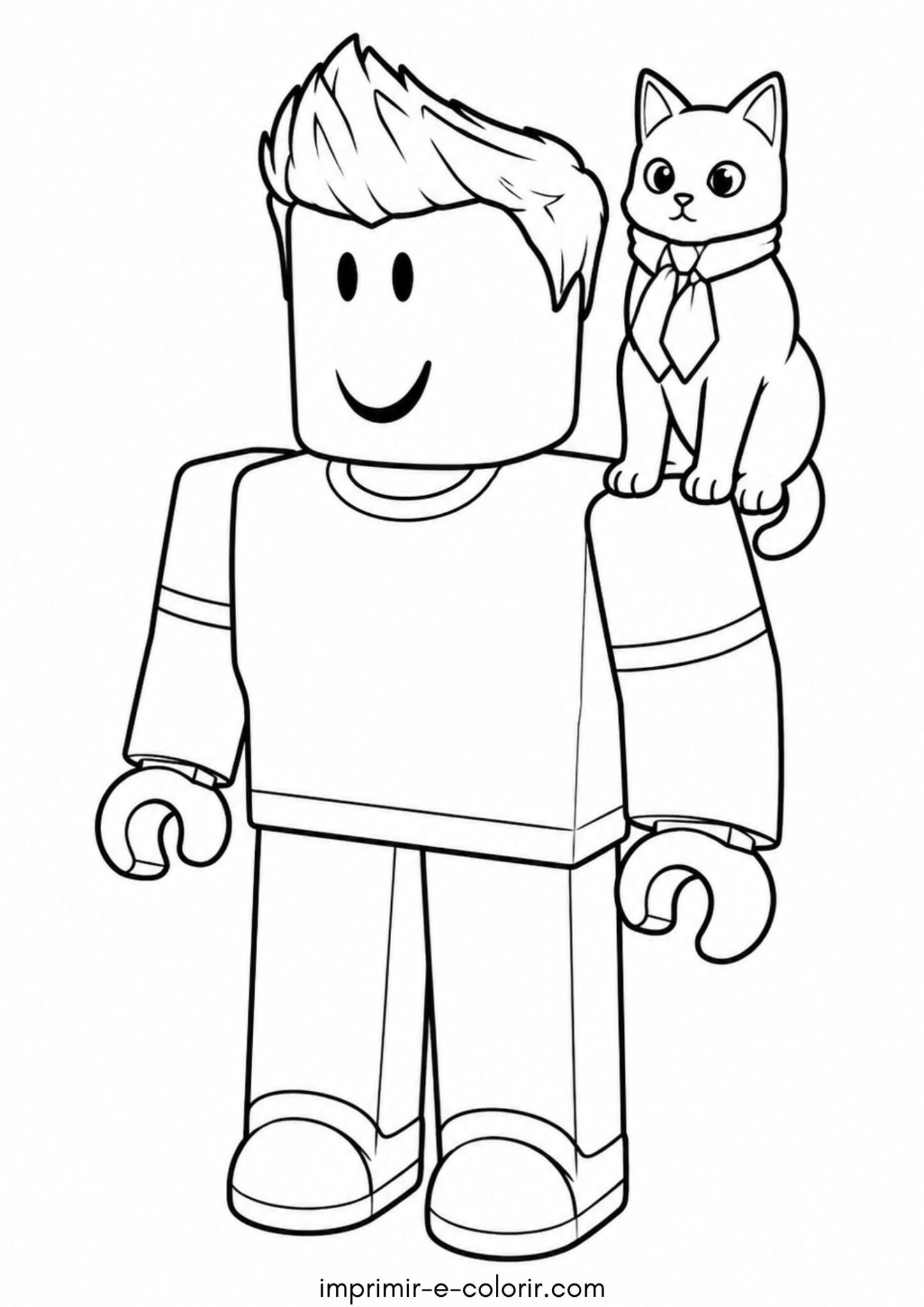 Desenho de DenisDaily do Roblox para colorir e imprimir Desenho de DenisDaily do Roblox para colorir e imprimir