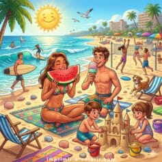 Desenhos de Verão para Colorir e Imprimir