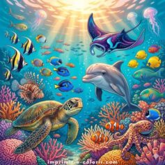 Desenhos do Fundo do Mar para Colorir e Imprimir Grátis
